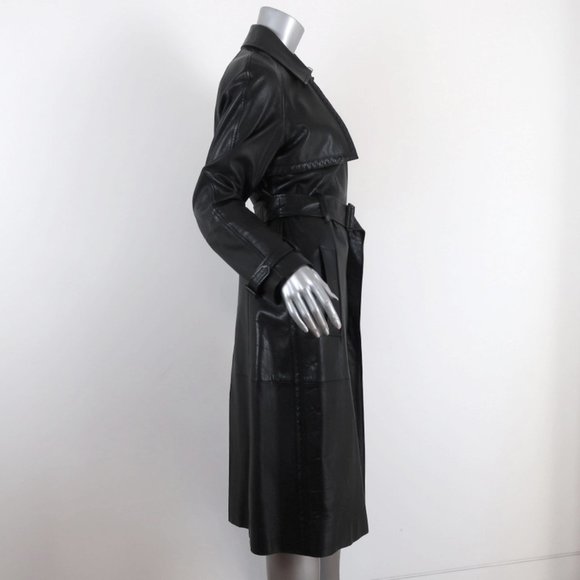 Bottega Veneta  Leather Trench Coat - Picture 4 of 10